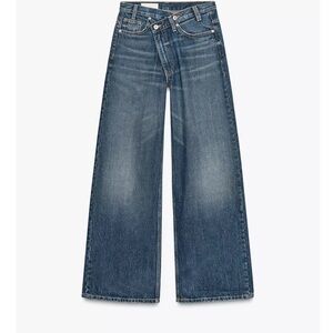 BRAND NEW- Zara Denim Flare Wide-Leg Jeans size 26